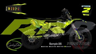 Rusk Racing Custom Motocross Graphics and decals thick stickers