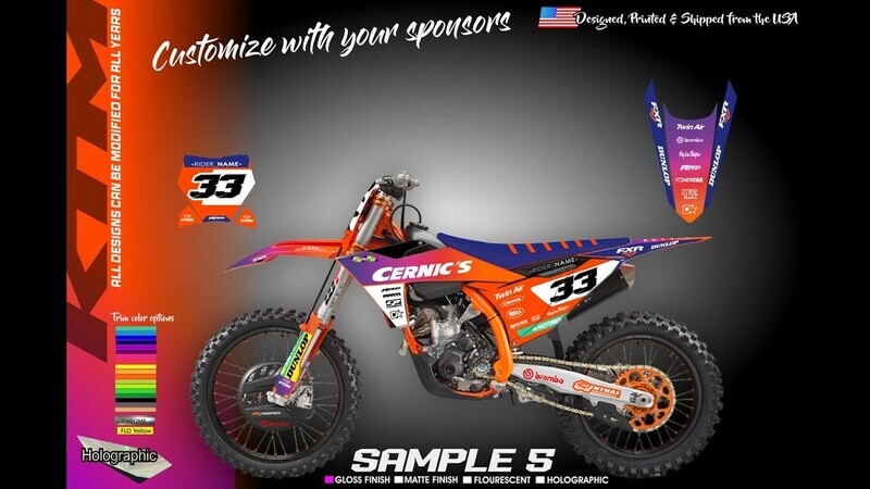 KTM SX SXF XC EXE XCW RC 125 150 200 350 450 Full Kit