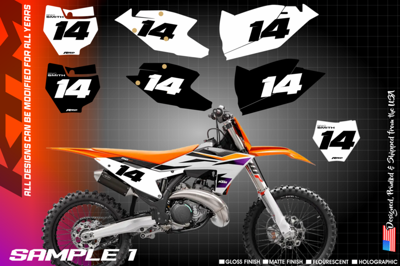 KTM SX SXS XC EXE XCW 125 150 200 250 300 350 450 525 Number Kit