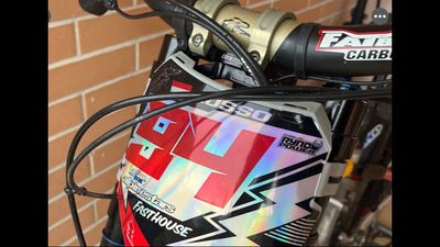 Custom BMX Number Plate Decal