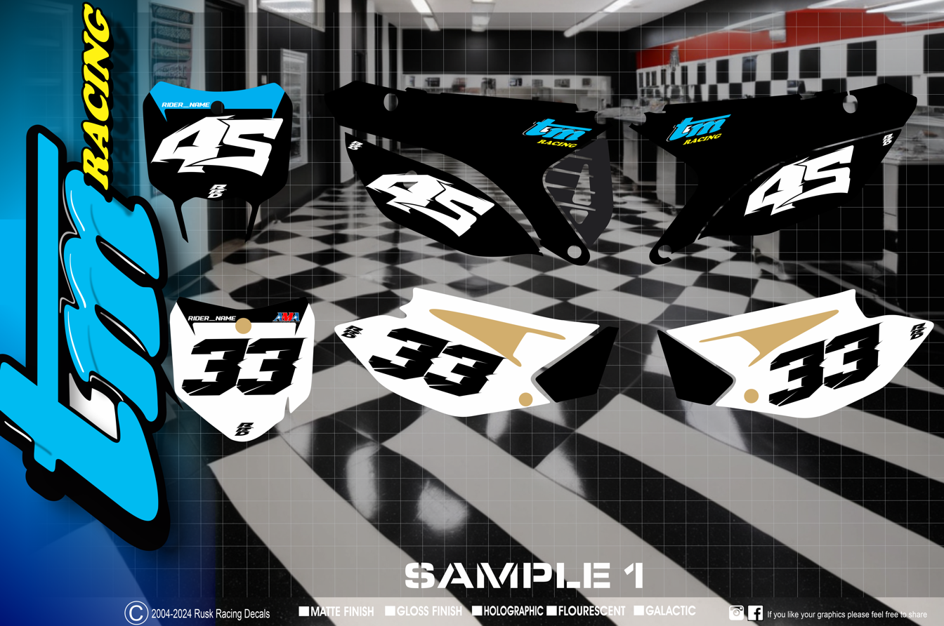 TM Racing TM85 Custom Number Kit