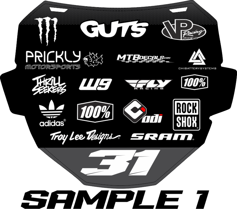 MTB Custom ODI DH Plate Decal