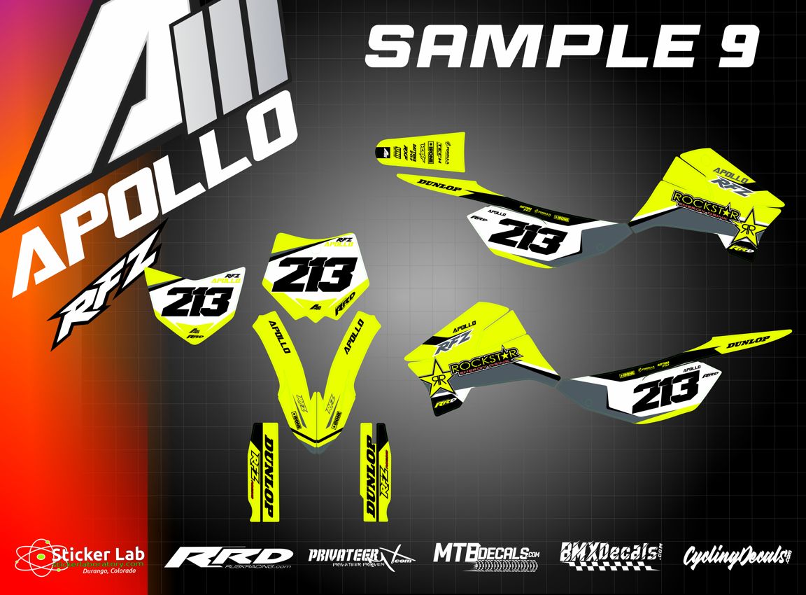 Apollo Full Custom Graphics Kit RXF RFZ ADR Z20