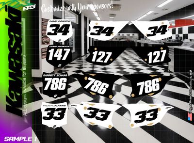 Kawasaki KX85 Number Kit