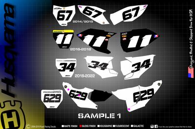 Husqvarna TC TE TX FC FE FX 125 250  300 350 450 Number Kit