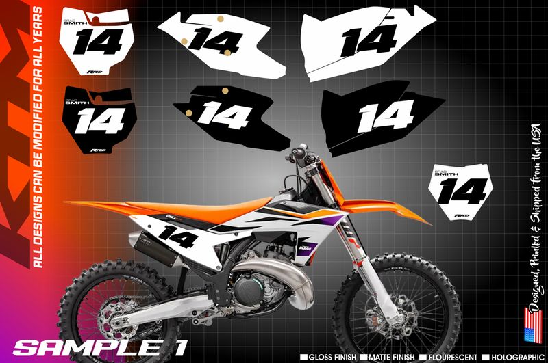 KTM SX SXS XC EXE XCW 125 150 200 250 300 350 450 525 Number Kit