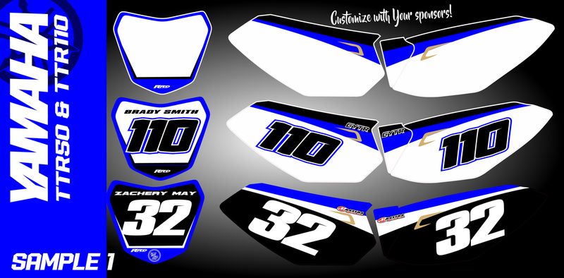 Yamaha TTR50 TTR110 Number Kit