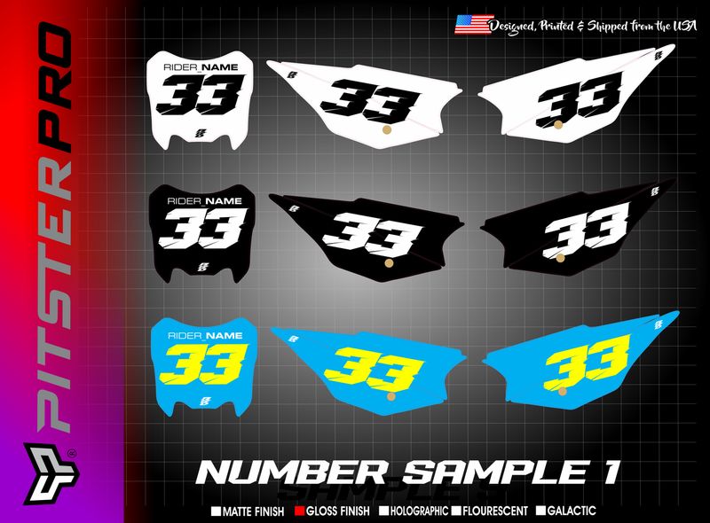 Pitster Custom Number Kit