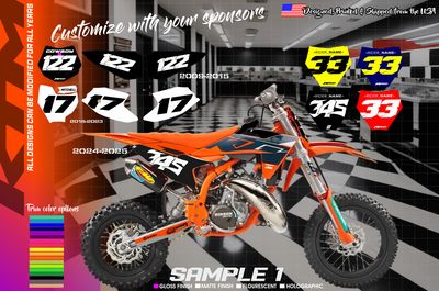 KTM SX50 &amp; SX-E 3 Number Kit