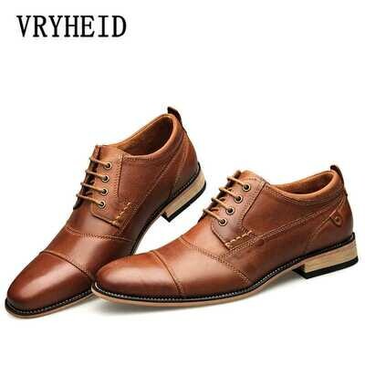 New Men&#39;s Business Dress Shoes Genuine Leather