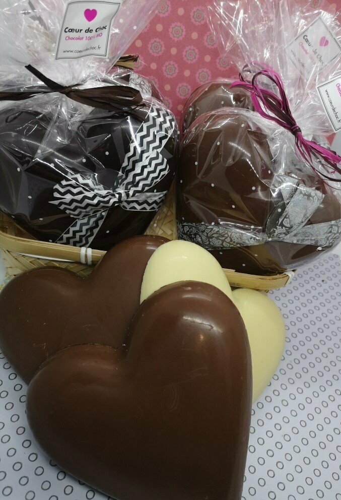 Coeur chocolat blanc - 200g