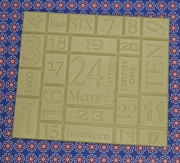 NOEL CALENDRIER DE L'AVENT TABLETTE BLANC - 200g NOEL CALENDRIER DE L'AVENT TABLETTE BLANC - 200g