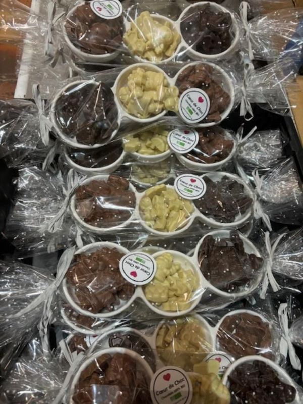 TRIO ROCHERS PETITS - 140g de chocolat