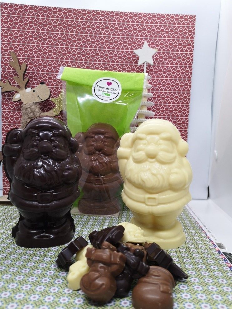 NOEL Père Noël chocolat Noir - 100g NOEL Père Noël chocolat Noir - 100g