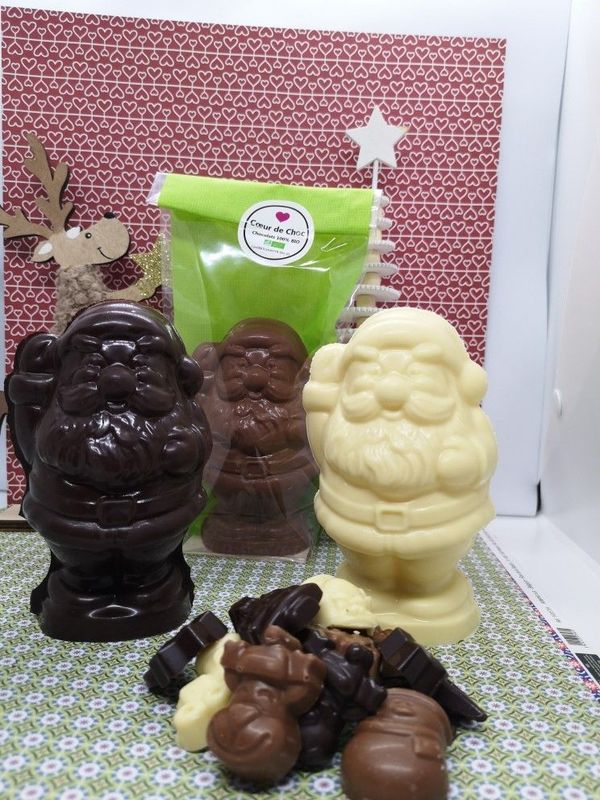 NOEL Père Noël chocolat Noir - 100g NOEL Père Noël chocolat Noir - 100g