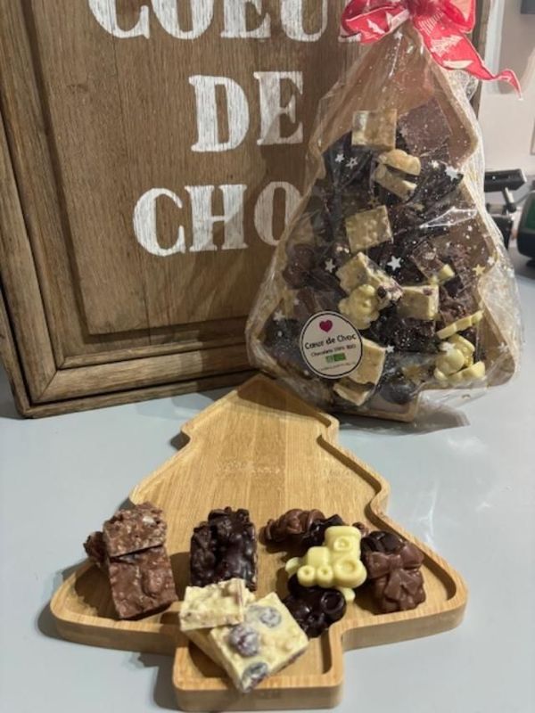 NOEL Sapin en Bois garni environ 350g NOEL Sapin en Bois garni environ 350g