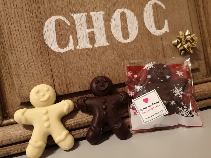 NOEL Ginger Man chocolat blanc - LOT DE 5 + 1 offert NOEL Ginger Man chocolat blanc - LOT DE 5 + 1 offert