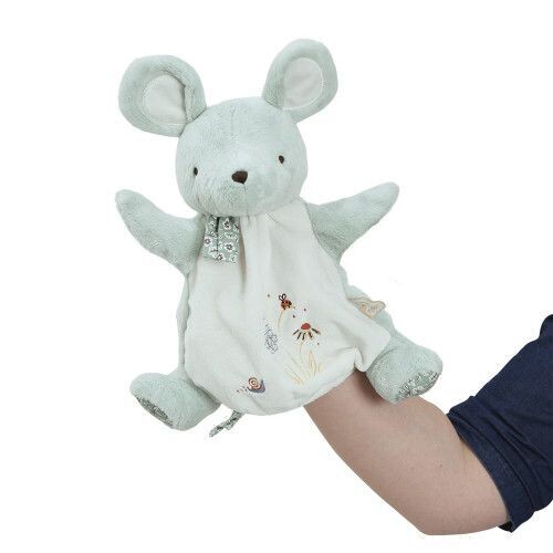 DOUDOU MARIONNETTE SOURIS VERTE