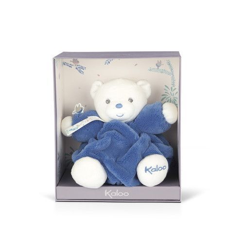 PELUCHE OURSON PATAPOUF BLEU OCÉAN - 20 CM