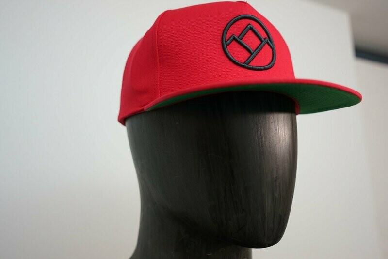 lvesnb Classic Snapback Cap "CIRCLE", rot