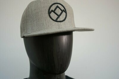 lvesnb Classic Snapback Cap "CIRCLE", grey