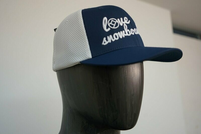 lvesnb Classic Snapback Trucker Cap "WRITTEN", Navy/Weiß