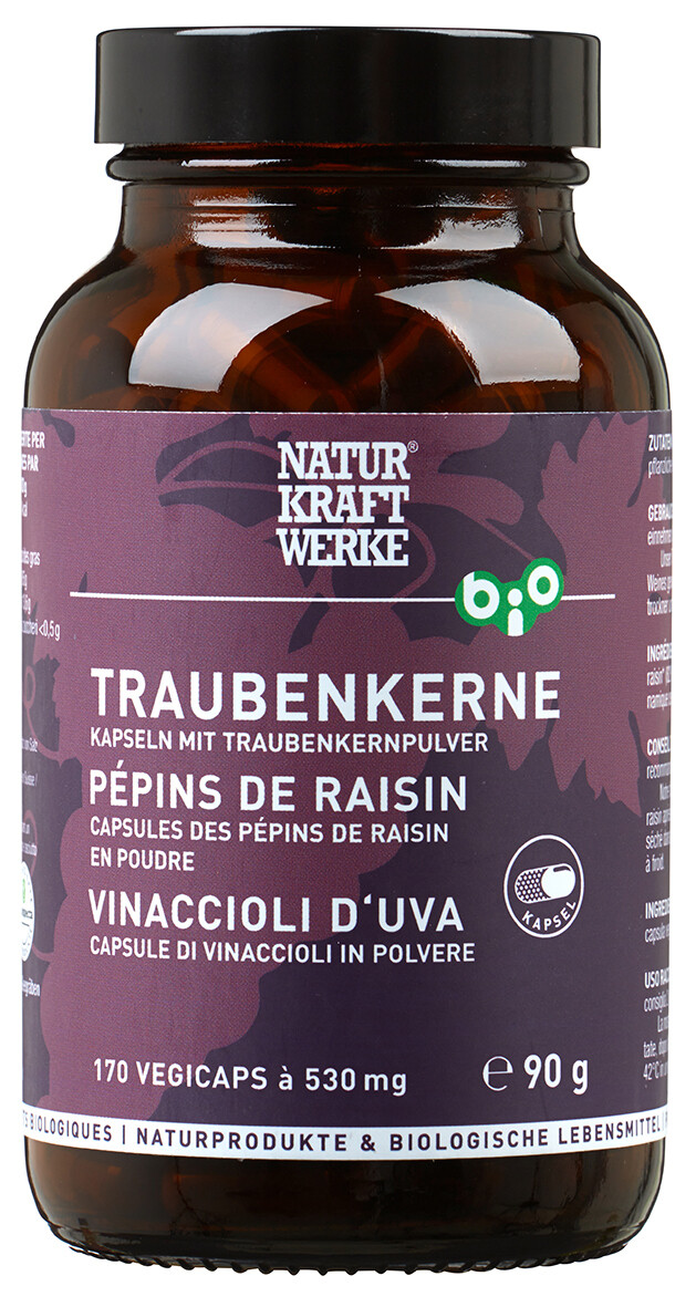 TRAUBENKERNE PULVER 170 KAPSELN À 530 MG BIO/KBA