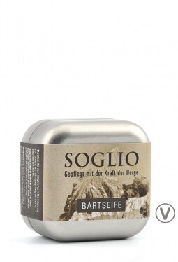 Soglio Bartseife 45 g mit Dose