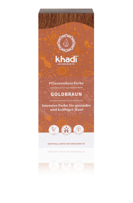 Khadi PFLANZENHAARFARBE GOLDBRAUN