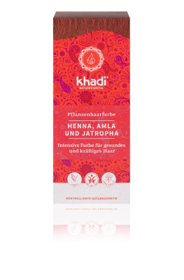 Khadi PFLANZENHAARFARBE HENNA, AMLA & JATROPHA
