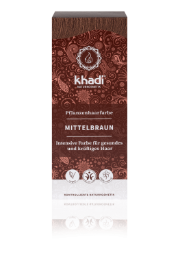 Khadi PFLANZENHAARFARBE MITTELBRAUN
