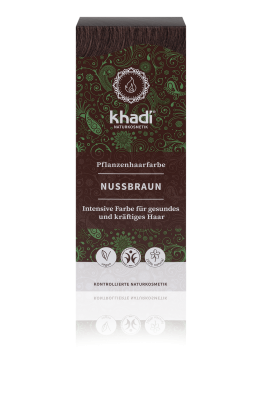 Khadi PFLANZENHAARFARBE NUSSBRAUN