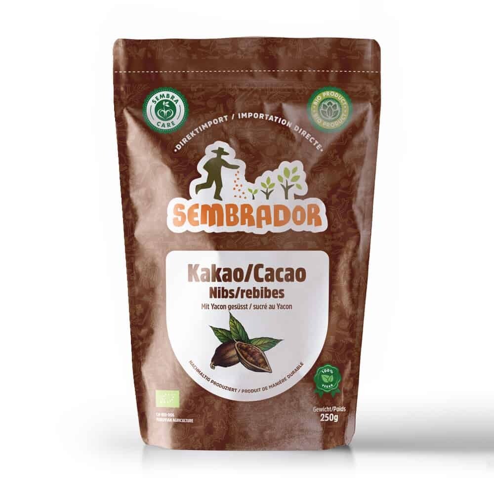 Kakaonibs mit Yacon gesüsst Bio (250g)