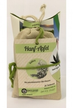 CBD Hanf-Apfelmischung für 20 Teetassen.
