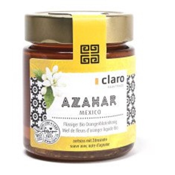 Honig flüssig Glas Claro Fair Trade Bio Azahar Mexiko