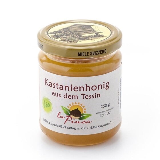 Honig La Pinca Bio Kastanien Honig Glas 250 g
