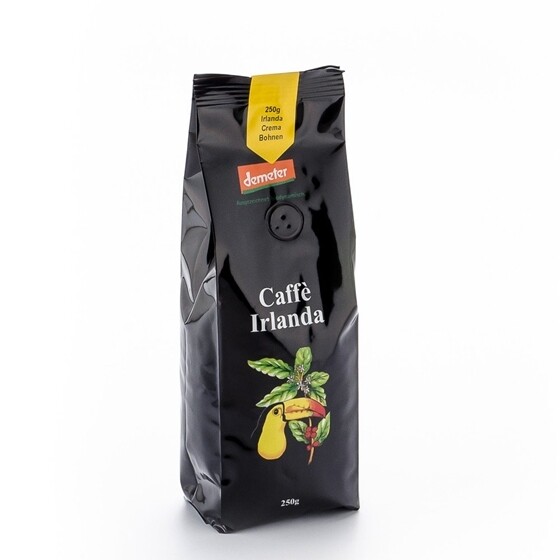 Kaffee Henauer Bio Demeter Kaffee Irlanda Crema Bohnen Beutel 250 g