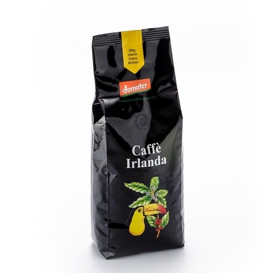 Kaffee Henauer Bio Demeter Kaffee Irlanda Crema Bohnen Beutel 500 g