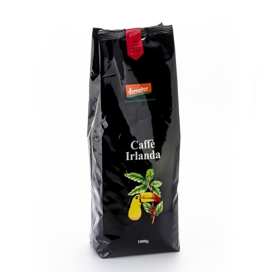 Kaffee Henauer Bio Demeter Kaffee Irlanda Espresso gemahlen Beutel 1 kg