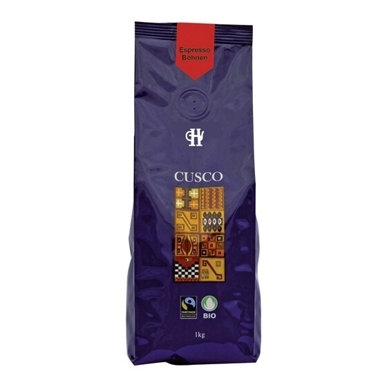 Kaffee Henauer Bio Cusco Espresso Kaffee Bohnen Beutel 1 kg