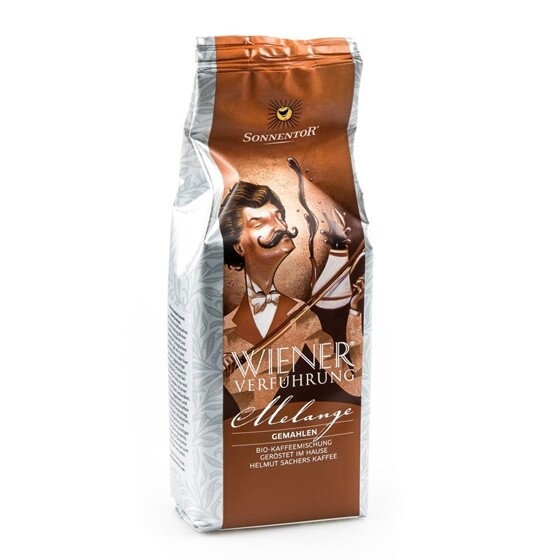 Kaffee Sonnentor Bio Melange Kaffee gemahlen Wiener Verführung Beutel 500 g