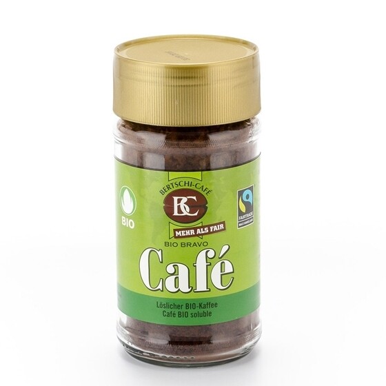 Kaffee Bertschi Bio Bravo Kaffee Instant löslich Glas 100 g