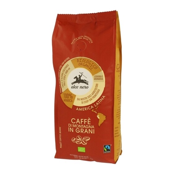 Kaffee Alce Nero Bio Kaffee Bohnen Hochland 100% Arabica Beutel 5x500 g