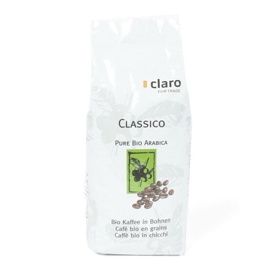Kaffee Claro Fair Trade Bio Kaffee Classico Bohnen Beutel 500 g