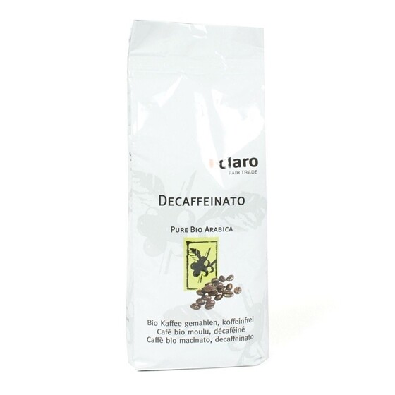 Kaffee Claro Fair Trade Bio Kaffee Decaffeinato gemahlen Beutel 250 g