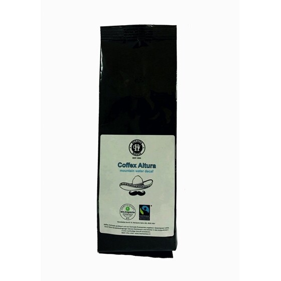 Kaffee Coffex Altura Bohnen  Henauer Bio koffeinfrei Beutel 250 g