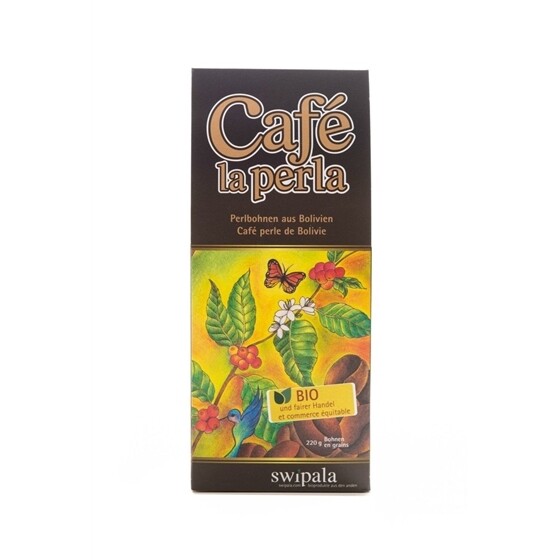 Kaffee Swipala Bio Perlbohnen Café la perla Beutel 220 g