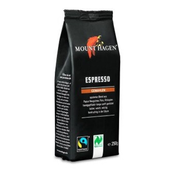 Kaffee Mount Hagen Bio Espresso gemahlen Beutel 250 g