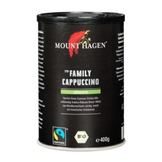 Kaffee Mount Hagen Bio Cappuccino Instant Family Dose 400 g