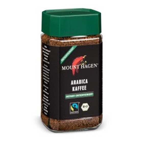 Kaffee Mount Hagen Bio Bohnenkaffee löslich, entkoffeiniert Glas 100 g